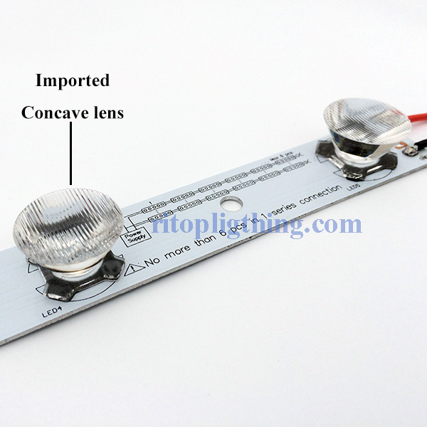 15W CREE module LED haute puissance edgelit lentille concave éclairage 3-ritop