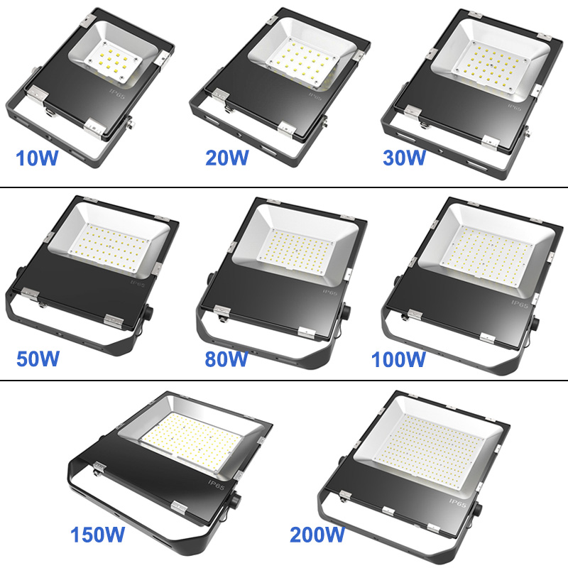 10-200w led floodlight spotlight collection
