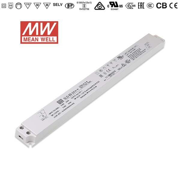 80W 12V 24V interne schlanke lineare LED-Treiber-Stromversorgung Meanwell SLD 80 Lichtzeichen 1