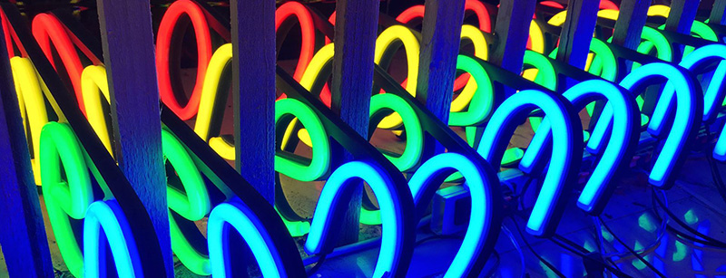 LED Neon offene Schilder Alterungstest 4-Ritop Beleuchtung