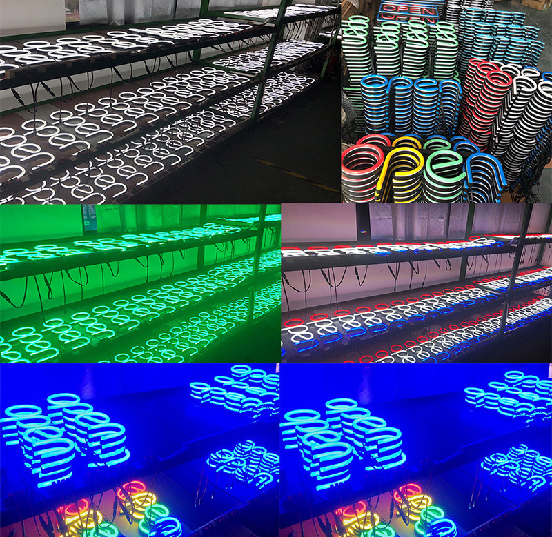 LED-Neon-Open-Schilder Alterungstest-Ritop-Beleuchtung