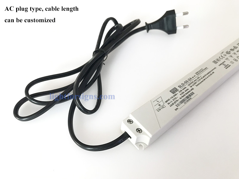 lightbox internal slim linear LED driver power supply 1