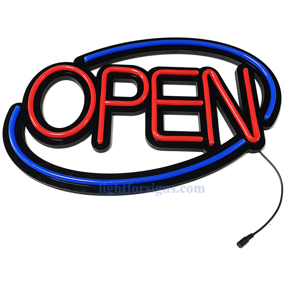 oval led shop open neon sign board 2-ritop lighting