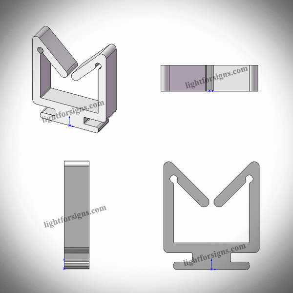 Fermacavo in plastica filo fibbia-ritop illuminazione